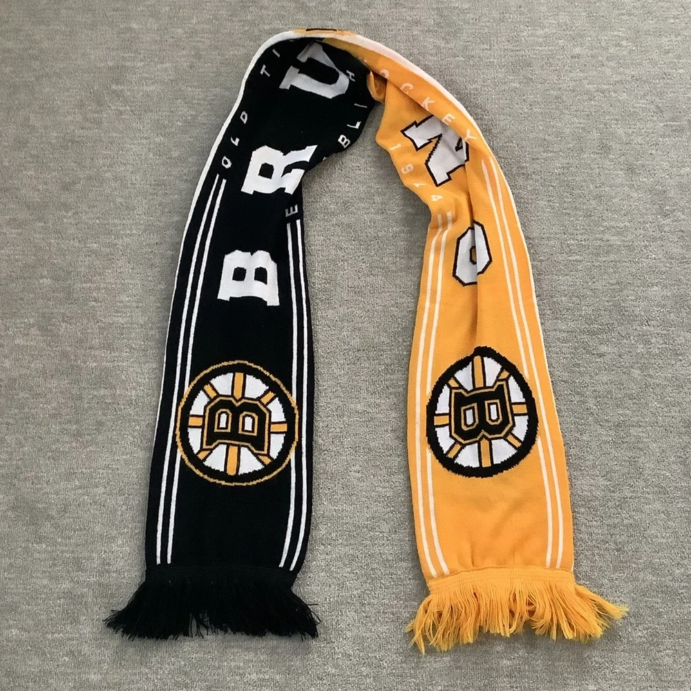 NHL Boston Bruins Black and Gold Scarf